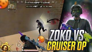 Zoko vs cruiser op fight on live stream  can I kill him ? #pubgmobile #bgmiindia