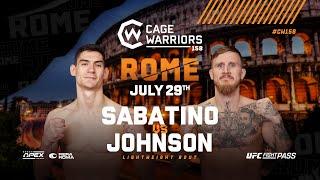 Emanuele Sabatino vs. Aaron Johnson | FULL FIGHT | CW 158