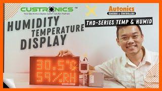 #Custronics x #Autonics THD-Series | LED Temperature Humidity Display panel LED Kanban Andon System