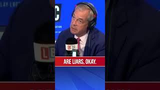 'You're talking a pack of lies': LBC caller challenges Nigel Farage