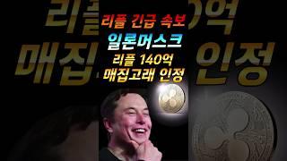 #리플 일론머스크의 리플 계좌 공개 되었다!!
