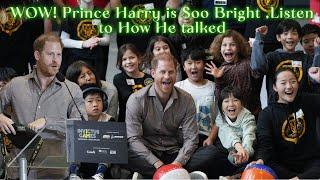 Wow ! The speech and The fun Prince harry had with the Kids Made The Day || The Sussexes Chronicles