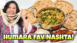 Humari Family ka Favorite Nashta! Super Lachedar Paratha & Anday ki Bhurji Recipe Urdu Hindi - RKK