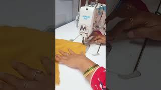 Sewing Tricks Beautiful Blouse front stitching idea for beginners simple method #a2z #shortvideo