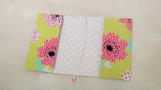 How to make a fabric book cover. sewing tutorial