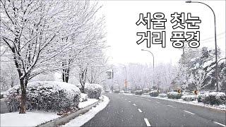 [서울첫눈] 거리풍경, 서울폭설, 설경드라이브 Snow in Seoul