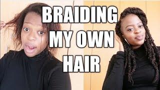 SOCIAL DISTANCING MADE ME DO MY OWN BRAIDS //HOW TO TWIST  LONG KINKY BRAIDS//MISS FURAHA