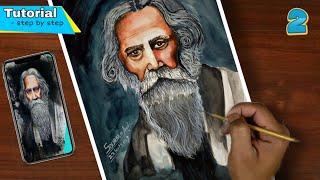 How to draw Rabindranath Tagore | Rabindranath Tagore Drawing step by step| Sourabh Nishad Arts