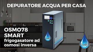 Depuratore Acqua per Casa OSMO78 SMART ad osmosi con miscelatore multifunzione a 5 vie nero