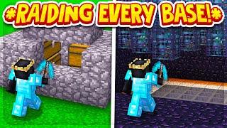 RAIDING *EVERY* BASE I FIND ON MINECRAFT FACTIONS... (5+ RAIDS!)