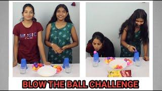 Blow The Ball Challenge | Party Game Challenge | Rainbow Fun and Foods