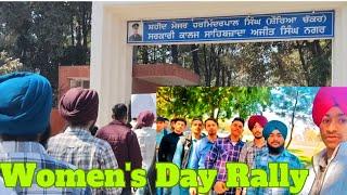 Woman's Day Rally In College 