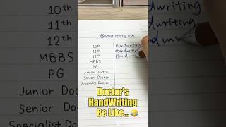 Doctor's handwriting be like... #shorts