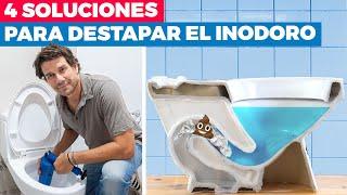 4 soluciones para destapar el inodoro