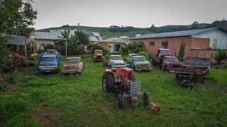 SEVERAL RARE CARS ABANDONED ON A LAND!