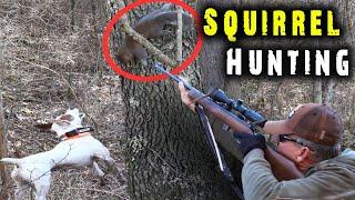 (CATCHING) and treeing squirrels with dogs