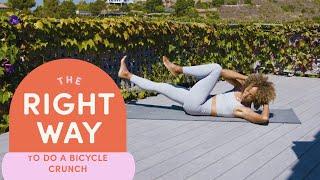 How To Do A Bicycle Crunch | The Right Way | Well+Good