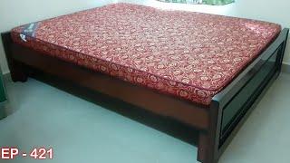 Double cot | bed | wooden cot | queen size cot | king size cot | family cot | EP-421 | sri maari