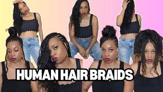 Watch Me Do Boho Braids with ONLY Human Hair| 90s-inspired: Knots vs. Knotless| Buying Human Hair