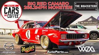 BIG RED CAMARO - THE 266.2MPH MONSTER - South OC Cars and Coffee.