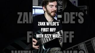 What an iconic riff from father @zakkwyldetv  What's your favorite Zakk riff? #zakkwylde