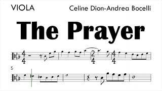 The Prayer Viola Sheet Music Backing Track Play Along Partitura