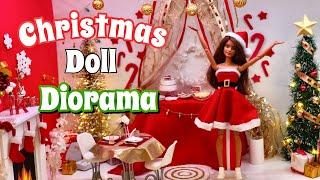 Setting up Christmas Doll Diorama! For Christmas Instagram Party!