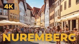 Nuremberg (Nürnberg) Germany  | 4K Walking tour in the city center and nuremberg castle