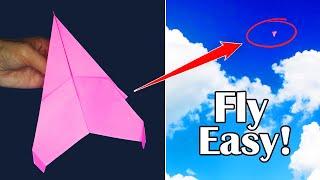 How to Fold a Paper Plane That Flies Forever - Best Flying Paper Airplane Jet Origami