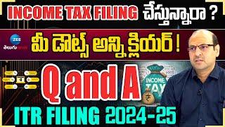 "ITR Filing 2024-25: Questions, Answers, Process & Common Doubts | Srinivas Murthy, Auditor" | ZEE