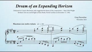 Dream of an Expanding Horizon (for solo piano) — Greg Harradine