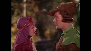 The Adventures of Robin Hood 1938 Rare, Timeless Scene, Errol Flynn, Olivia de Havilland