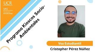 La Voz estudiantil de Acción Social UCR Cristopher Pérez Núñez