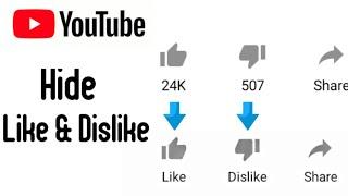 Hide (Like & Dislike) on YouTube videos