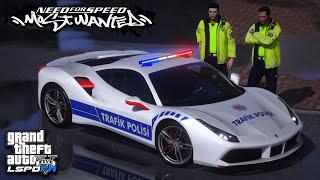 YENİ FERRARİ 488 TRAFİK POLİSİ !! - NFS MOST WANTED MODU - GTA 5 LSPDFR