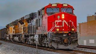 Union Pacific & Metrolink Trains At Maple Ave Crossing In Montebello, CA!