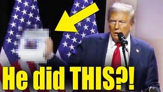 Aides CAN’T STOP TRUMP as He SHOWS THIS To Crowd, BRUTALLY Backfires!