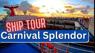 Take a Peek Inside the Carnival Splendor-  Balcony Cabin and Ship Tour.