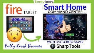 Set-Up Fully Kiosk Browser on Fire Tablet with SharpTools | SmartThings Command Center (2021)