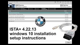 Rheingold ISTA D -  BMW How to install and setup ISTA+ with K-DCAN Cable on Windows 10