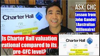 is ASX:CHC Charter Hall a good investment? Is CHC valuation rational compared to pre-GFC level?