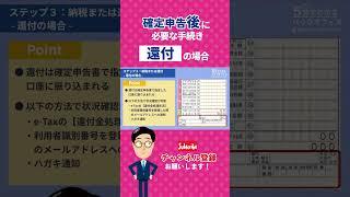 確定申告後の手続き《還付編》#shorts #確定申告