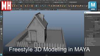 Freestyle 3DModeling in Maya without reference