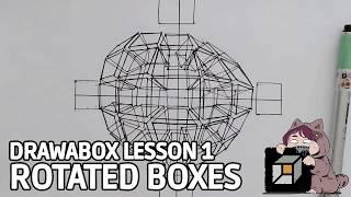 Drawabox Lesson 1, Exercise 9: Rotated Boxes