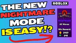 The NEW NIGHTMARE MODE In SKIBIDI TOWER DEFENSE Is EASY!? (Roblox)