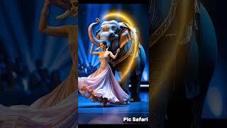 Women and elephant fuse together Fashion #ai #missuniverse #artificialimagination #aiartistry #dance