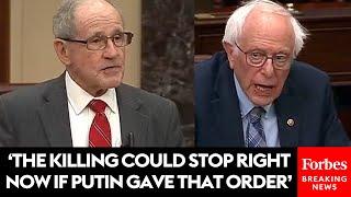 Bernie Sanders Spars With Risch After He Blocks Resolution Demanding Putin Cease Invasion Of Ukraine