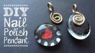 DIY Nail Polish Jewelry - Painted Heart Pendant Jewelry Tutorial