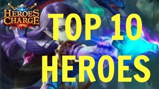 HEROES CHARGE TOP 10 Best end game PVE heroes (August 2016)