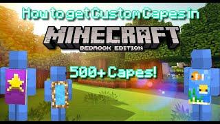 How To Get Custom Capes In Minecraft Bedrock Edition (Windows 10 & 11) (1.16 - 1.20+)